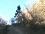 Funny painful crash with mountain bike